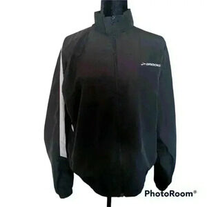 Brooks Mens Black Running Windbreaker M